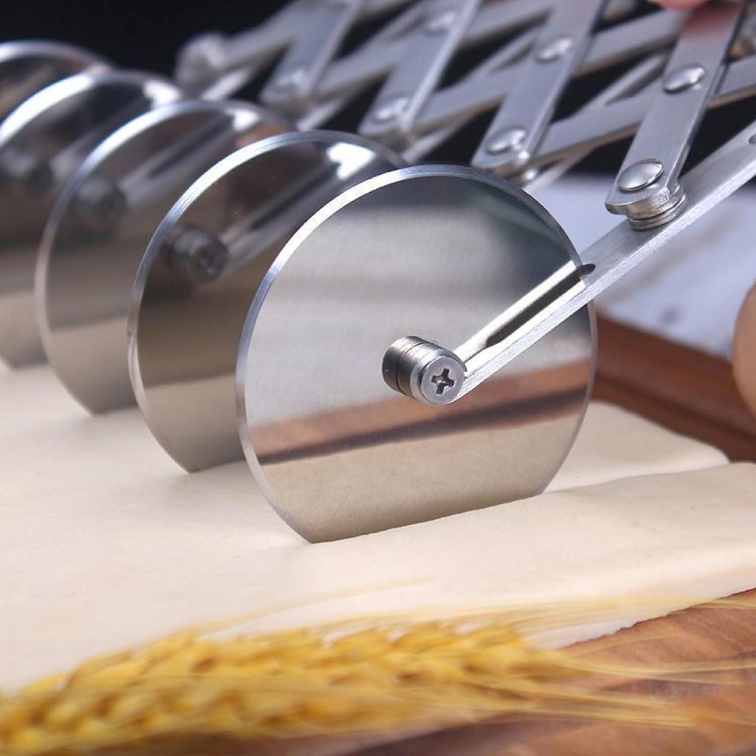 Cortador de Pasteles y Pizza Odowalker Acero Inoxidable 2 Piezas