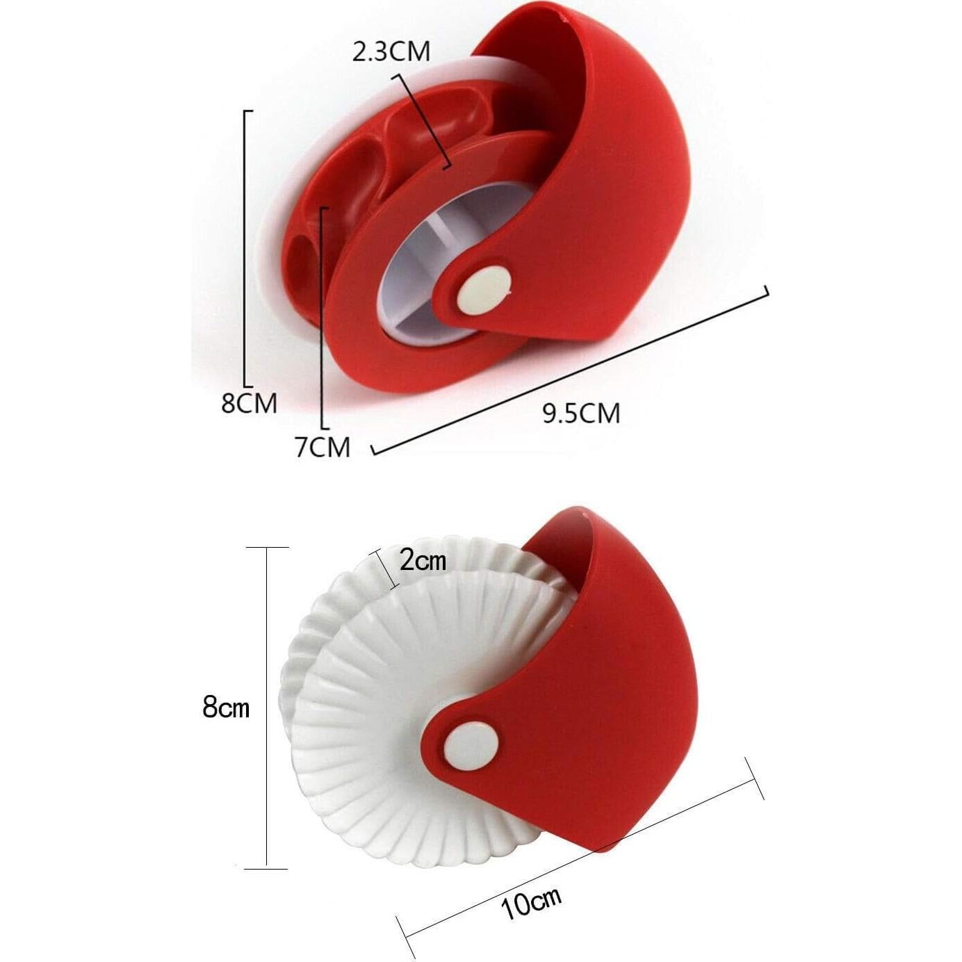 Cortador Decorador de Rueda para Pasteles Chneeu - 6 Pcs