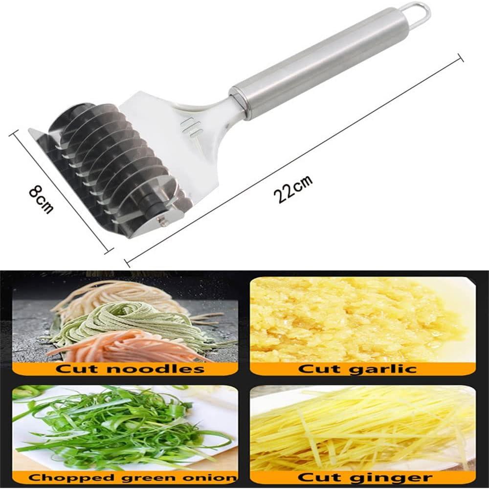 Cortador de Fideos Manual Melostu de Acero Inoxidable 23x8cm