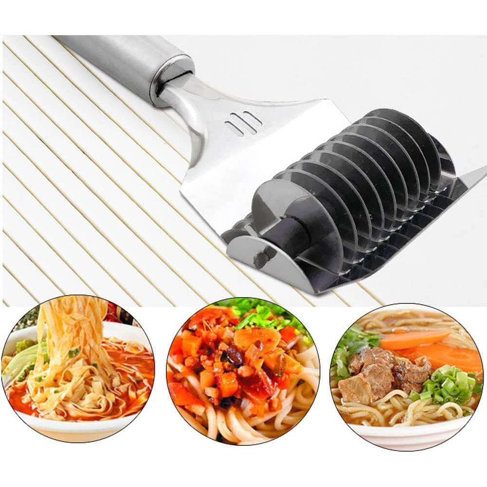Cortador de Fideos Manual Melostu de Acero Inoxidable 23x8cm