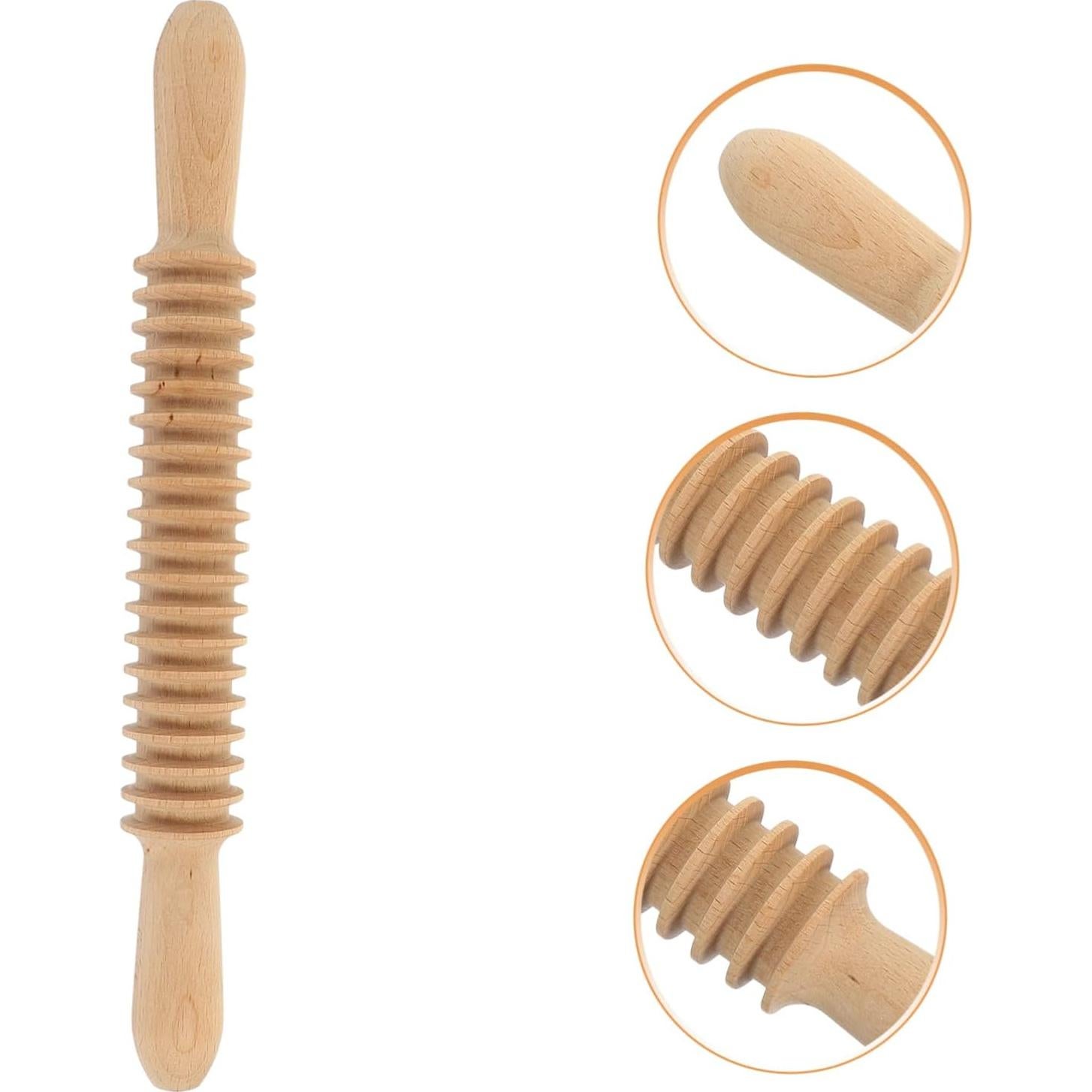 Rodillo de Madera para Cortar Espagueti GOOHOCHY 33x4cm