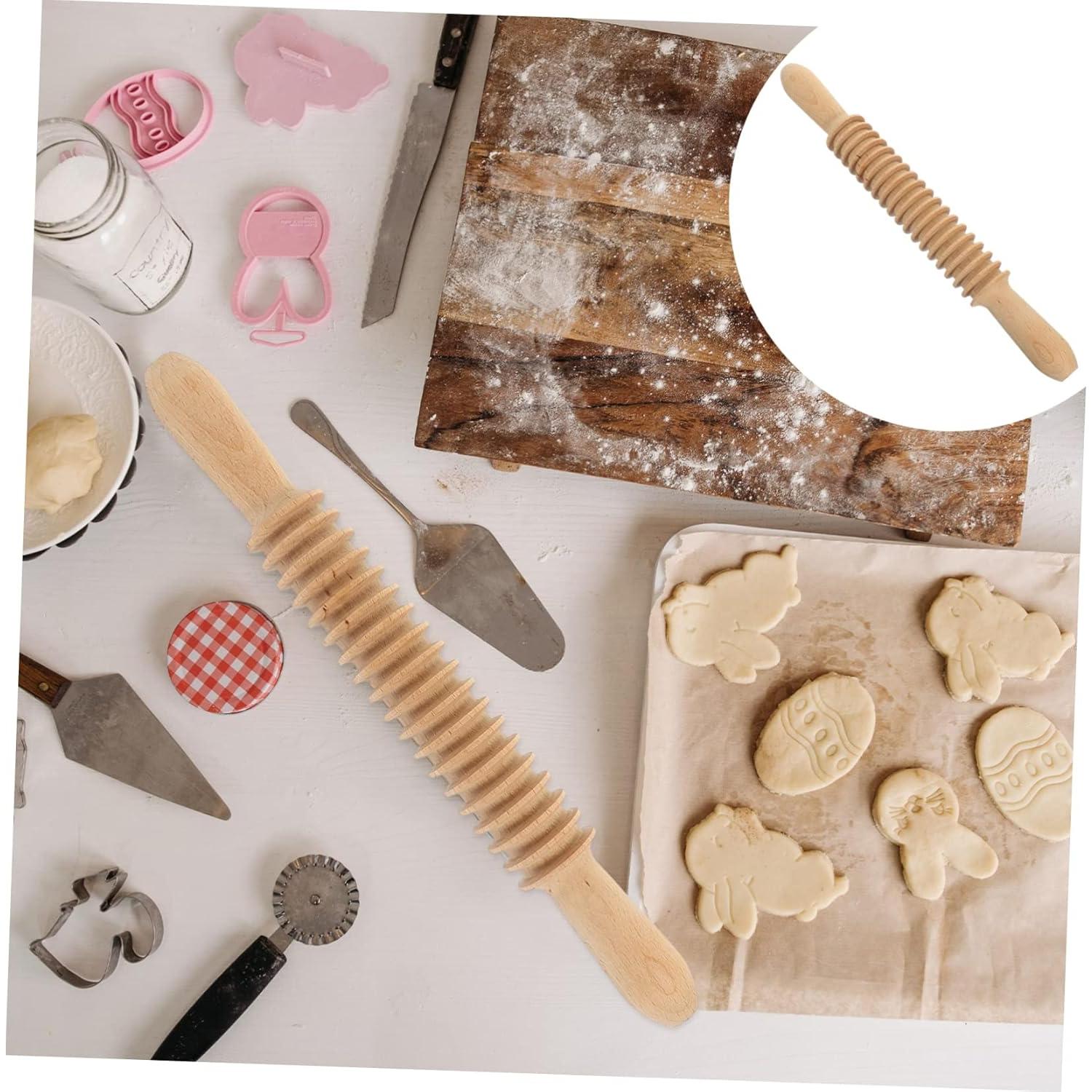 Rodillo de Madera para Cortar Espagueti GOOHOCHY 33x4cm