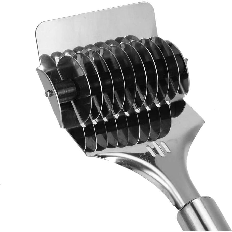 Rodillo de Pasta 2 Pcs Zerodis Acero Inoxidable Ergonomico