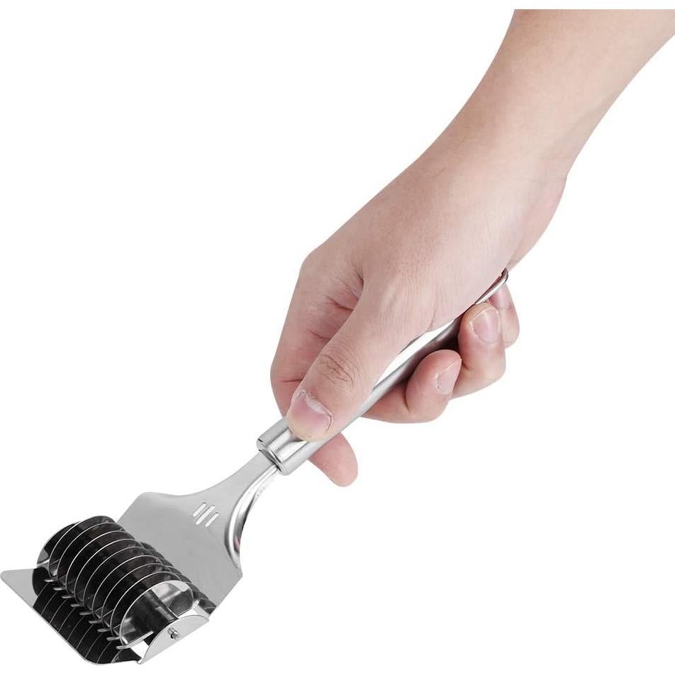 Rodillo de Pasta 2 Pcs Zerodis Acero Inoxidable Ergonomico