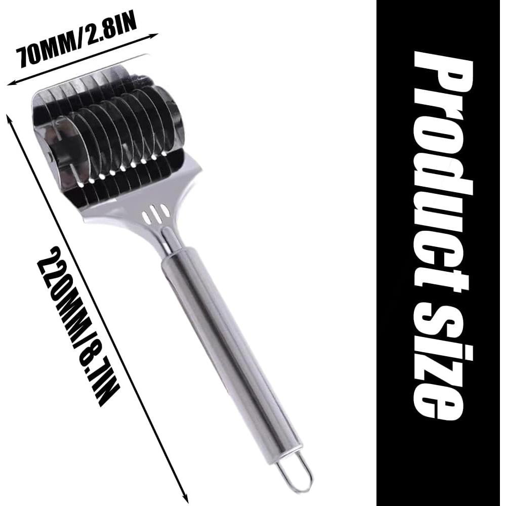 Cortador de Fideos de Pasta Wvapzwr Acero Inoxidable 220x70mm