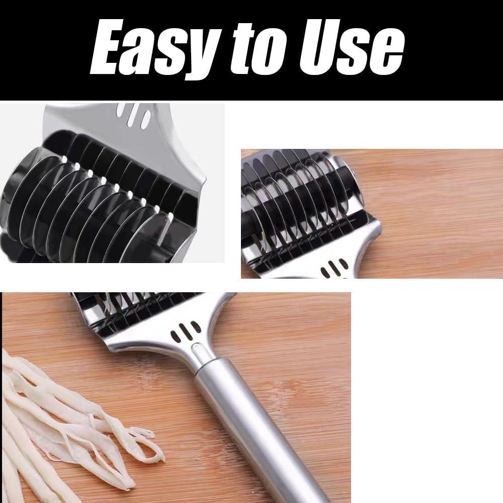 Cortador de Fideos de Pasta Wvapzwr Acero Inoxidable 220x70mm