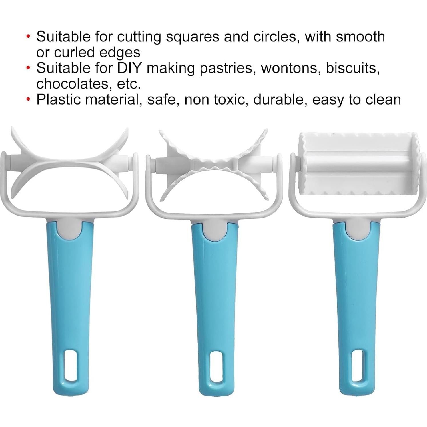 Cortador de Galletas Rodante Cyrank 6PCS Plástico Duradero