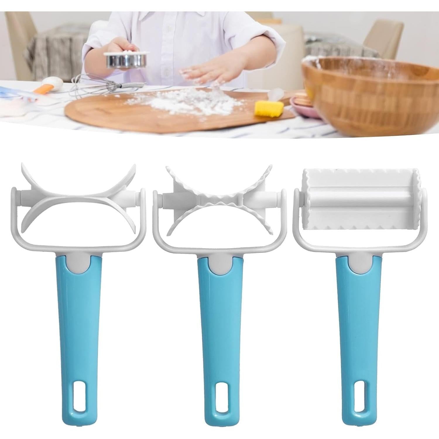 Cortador de Galletas Rodante Cyrank 6PCS Plástico Duradero