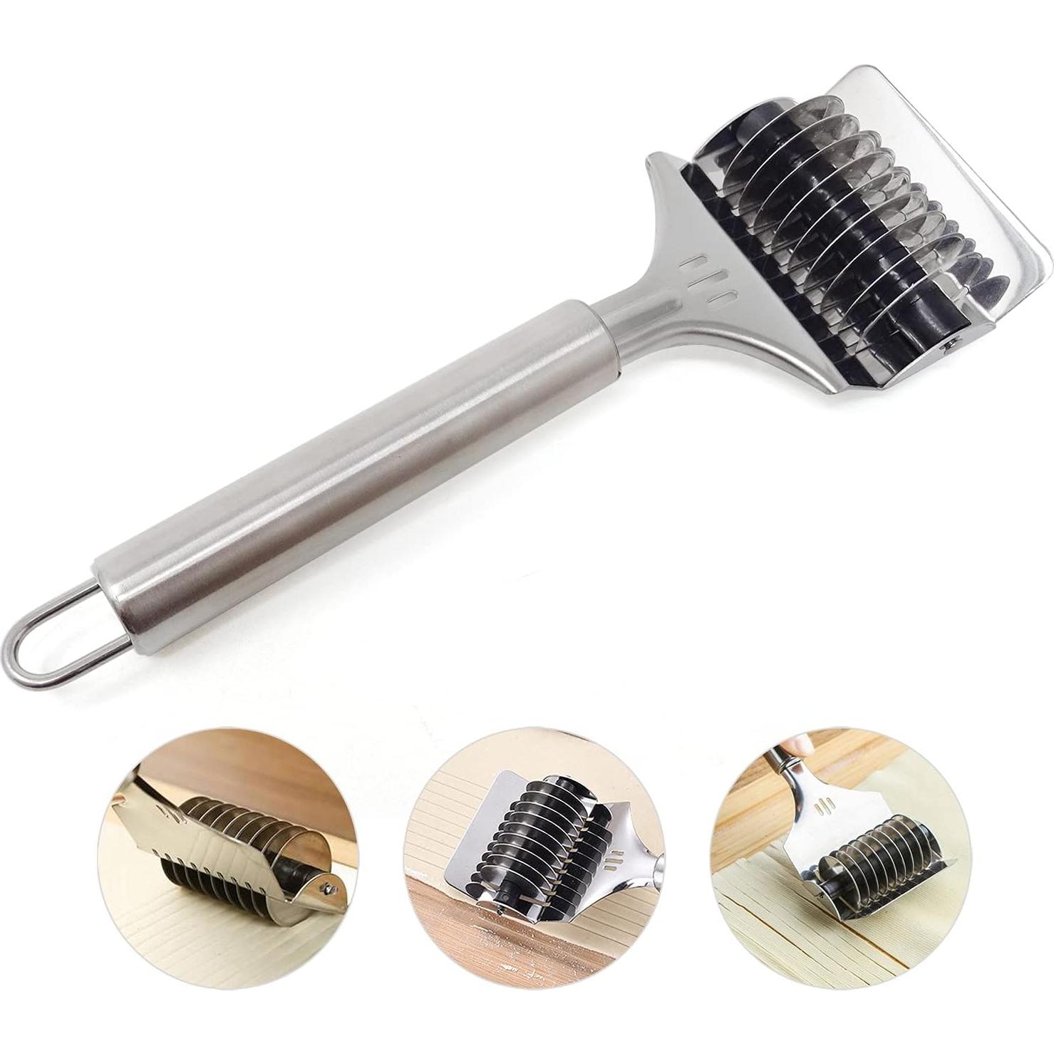 Cortador de Pasta Manual Honbay de Acero Inoxidable 21.6 cm