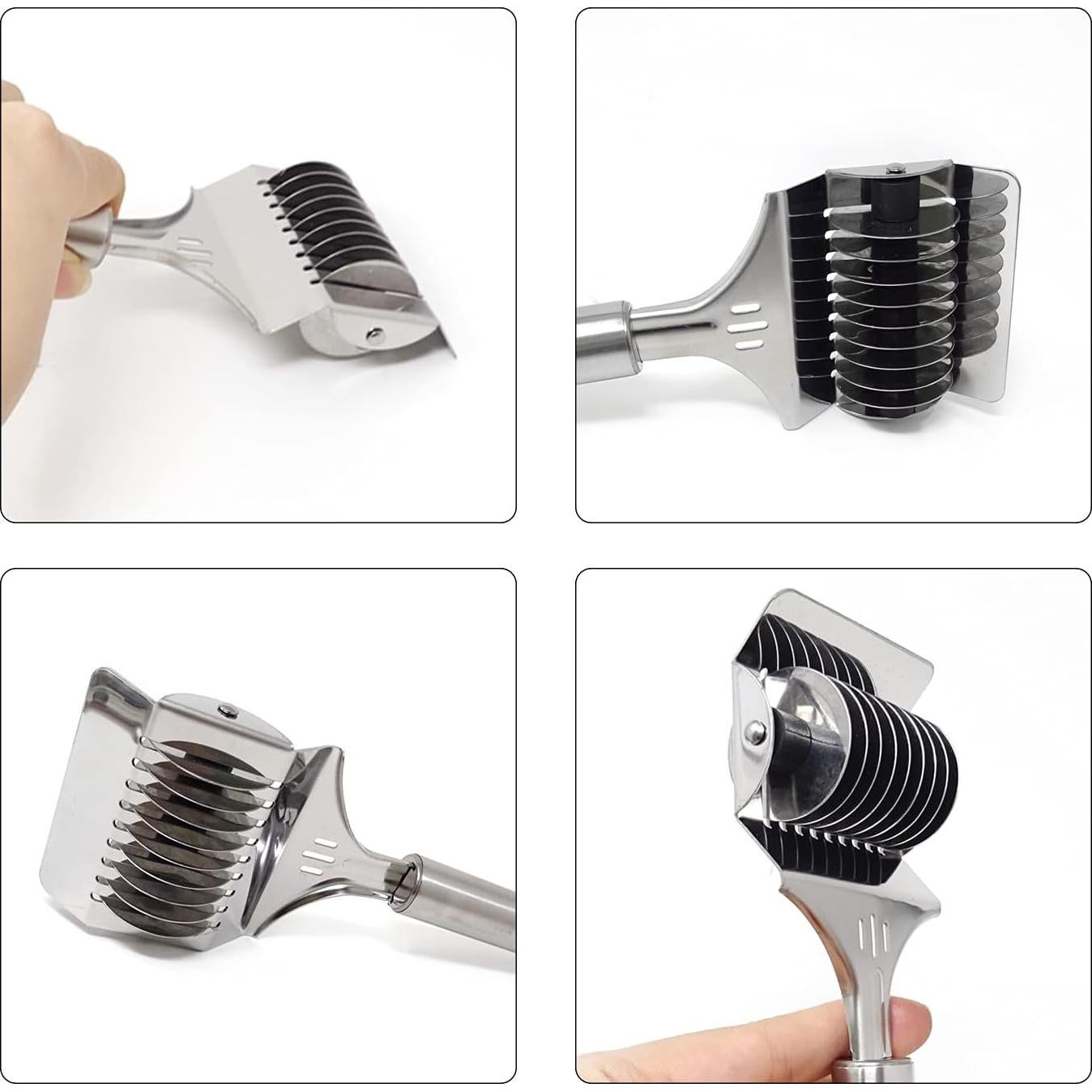 Cortador de Pasta Manual Honbay de Acero Inoxidable 21.6 cm