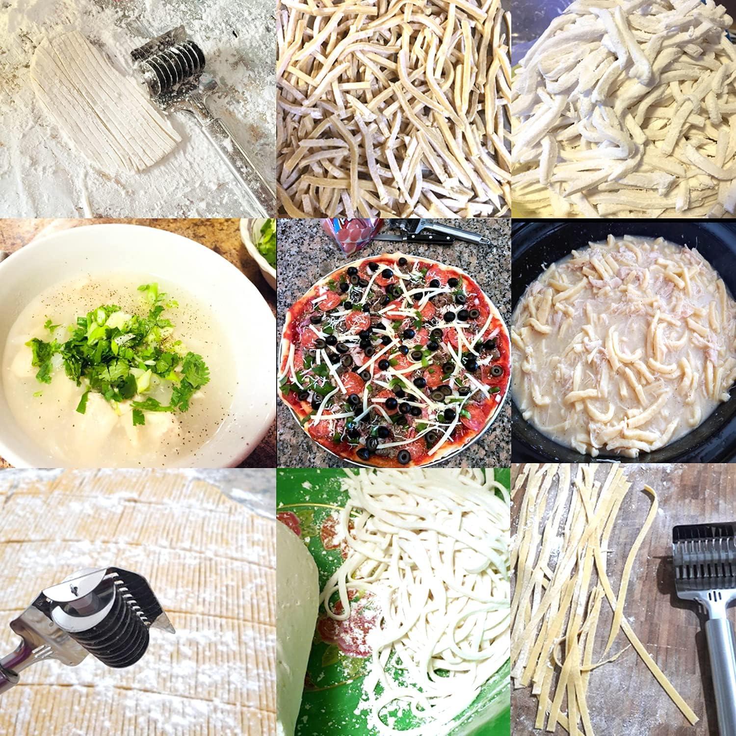 Cortador de Pasta Manual Honbay de Acero Inoxidable 21.6 cm