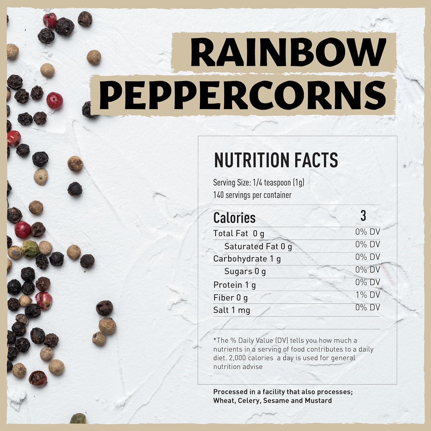 Sal del Himalaya Rosa 348.7g + Pimienta Arcoíris 138.9g Eastanbul