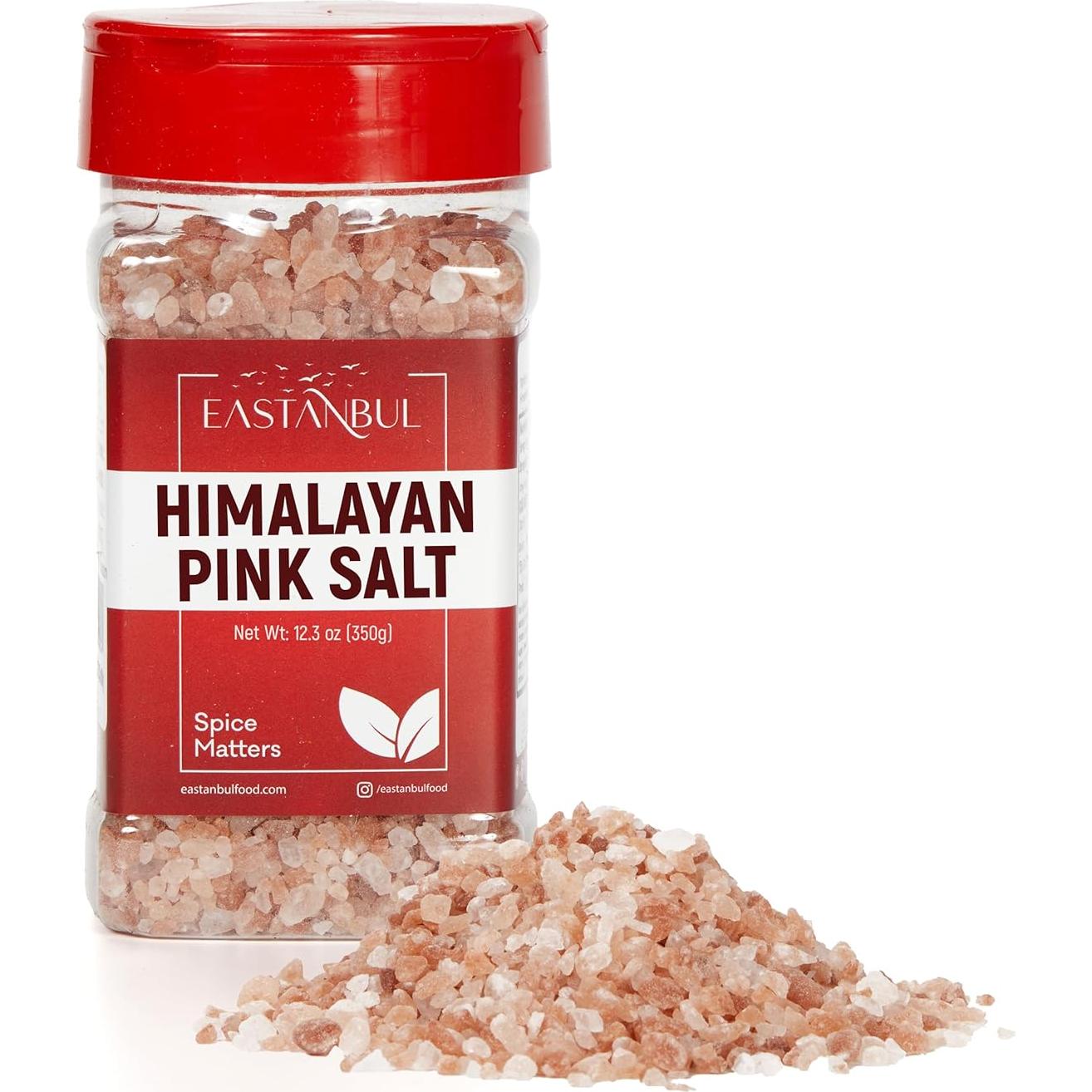 Sal del Himalaya Rosa 348.7g + Pimienta Arcoíris 138.9g Eastanbul