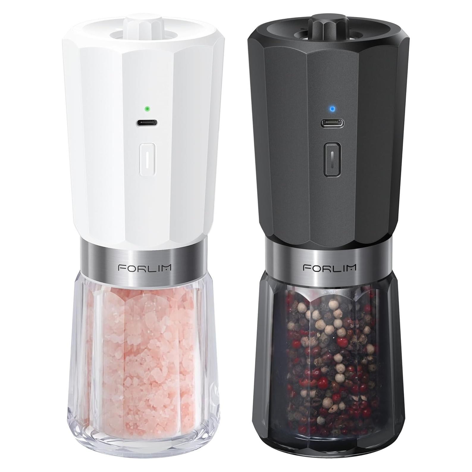 Juego de Molinillos Eléctricos de Sal y Pimienta FORLIM 800mAh