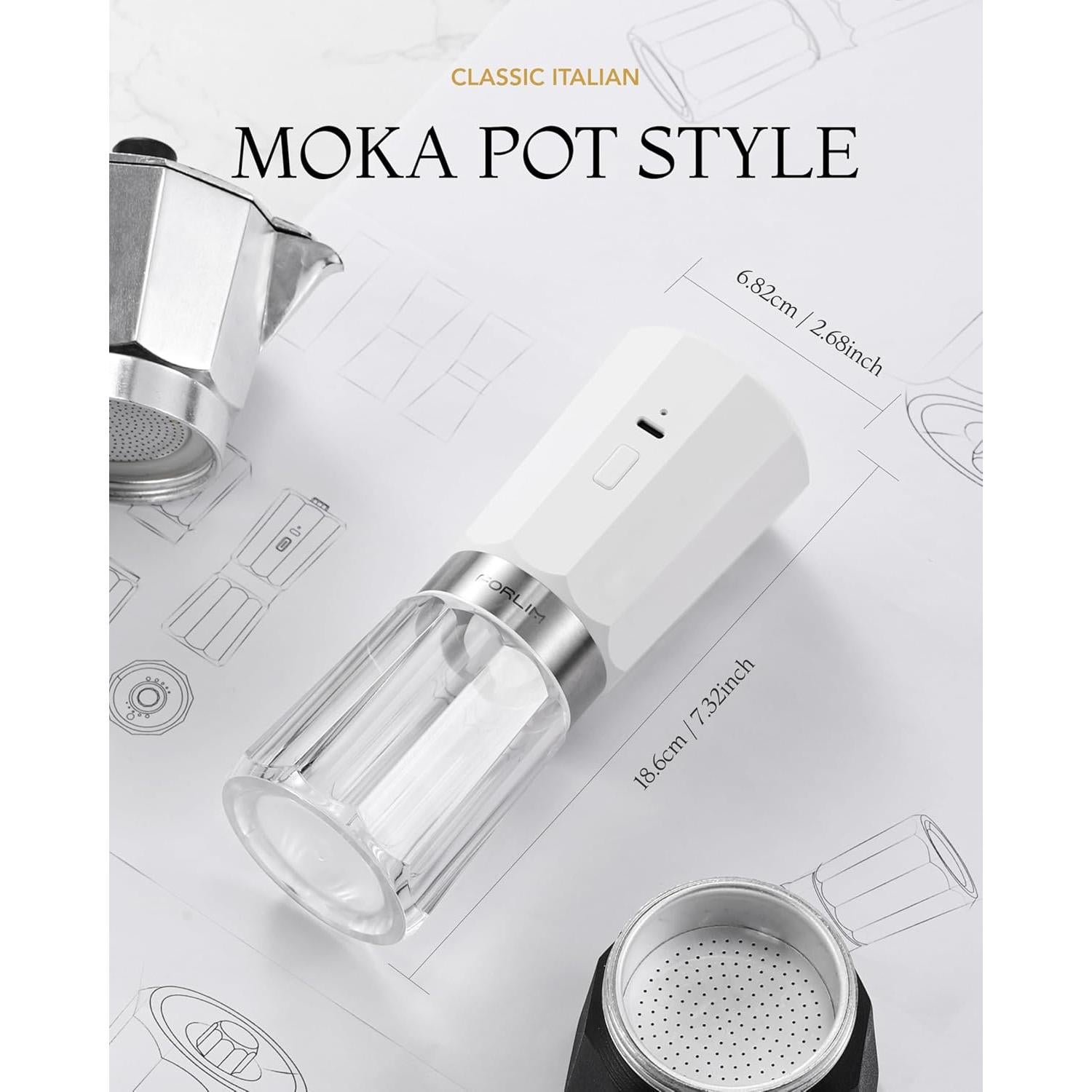 Juego de Molinillos Eléctricos de Sal y Pimienta FORLIM 800mAh