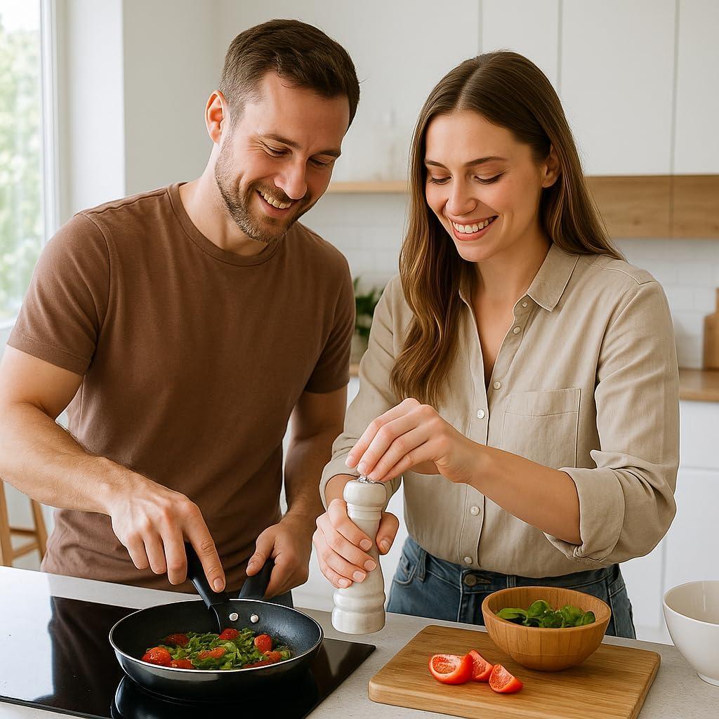 Molino de Sal y Pimienta Creative Home de Mármol Natural 15.24 cm