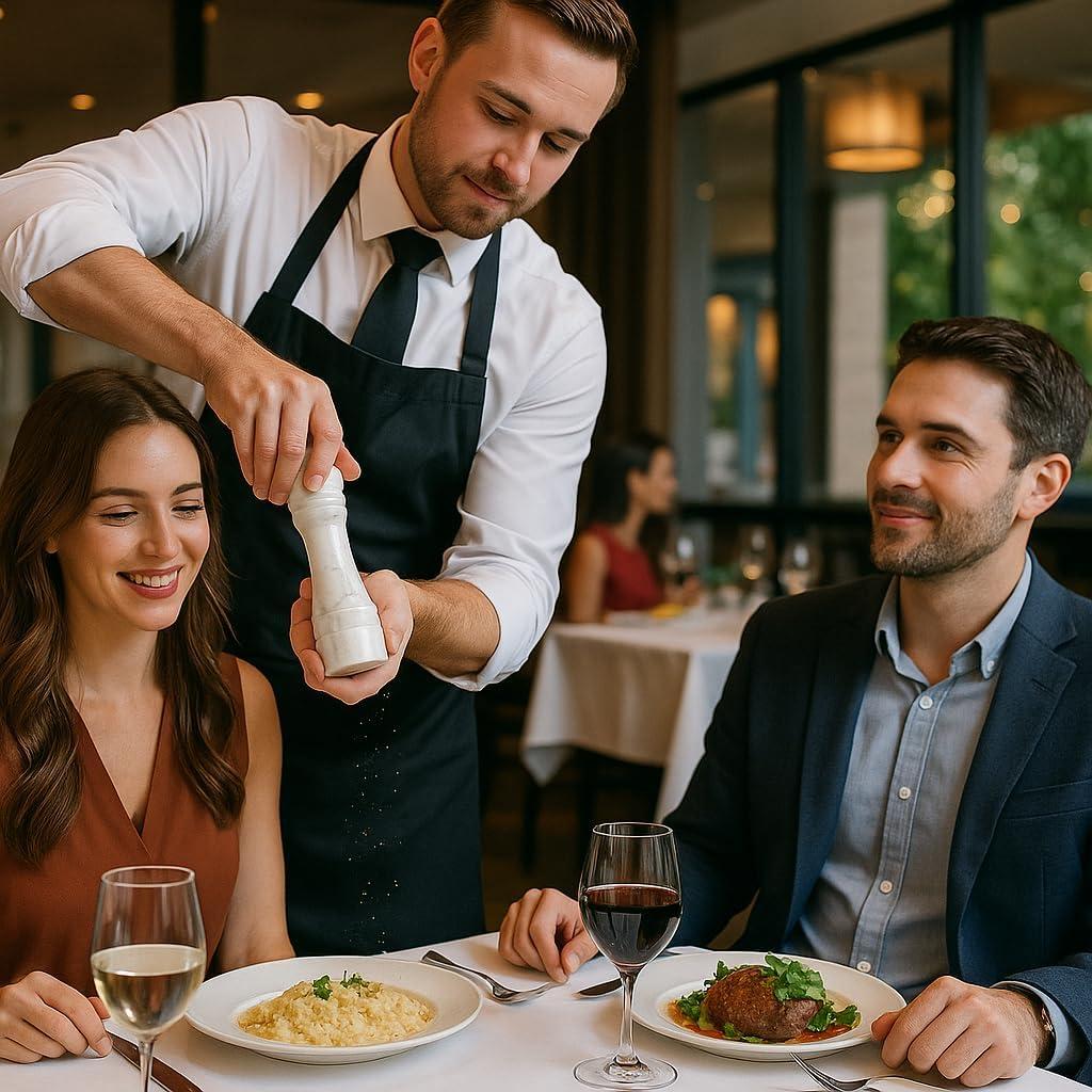 Molino de Sal y Pimienta Creative Home de Mármol Natural 15.24 cm