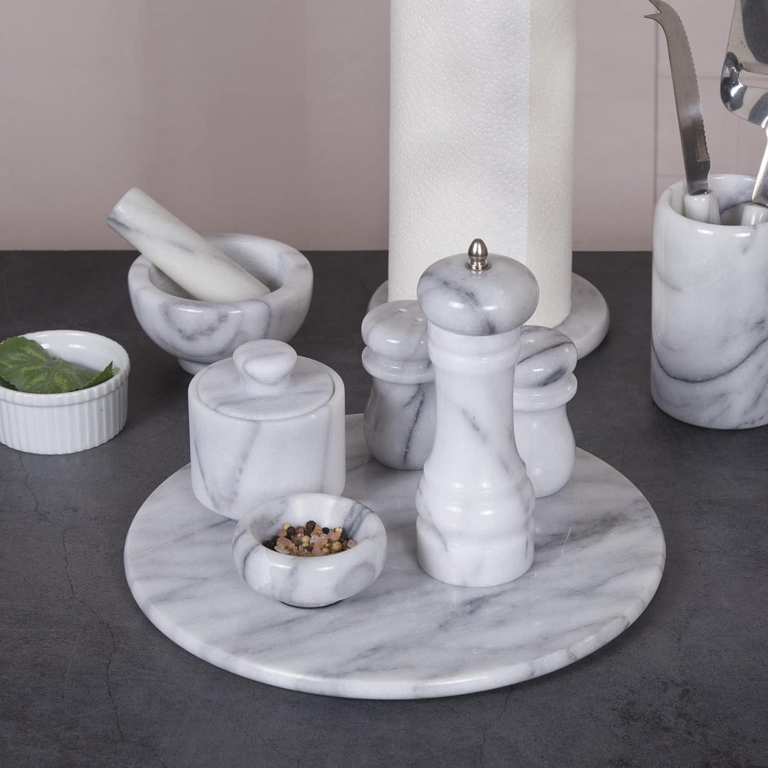 Molino de Sal y Pimienta Creative Home de Mármol Natural 15.24 cm