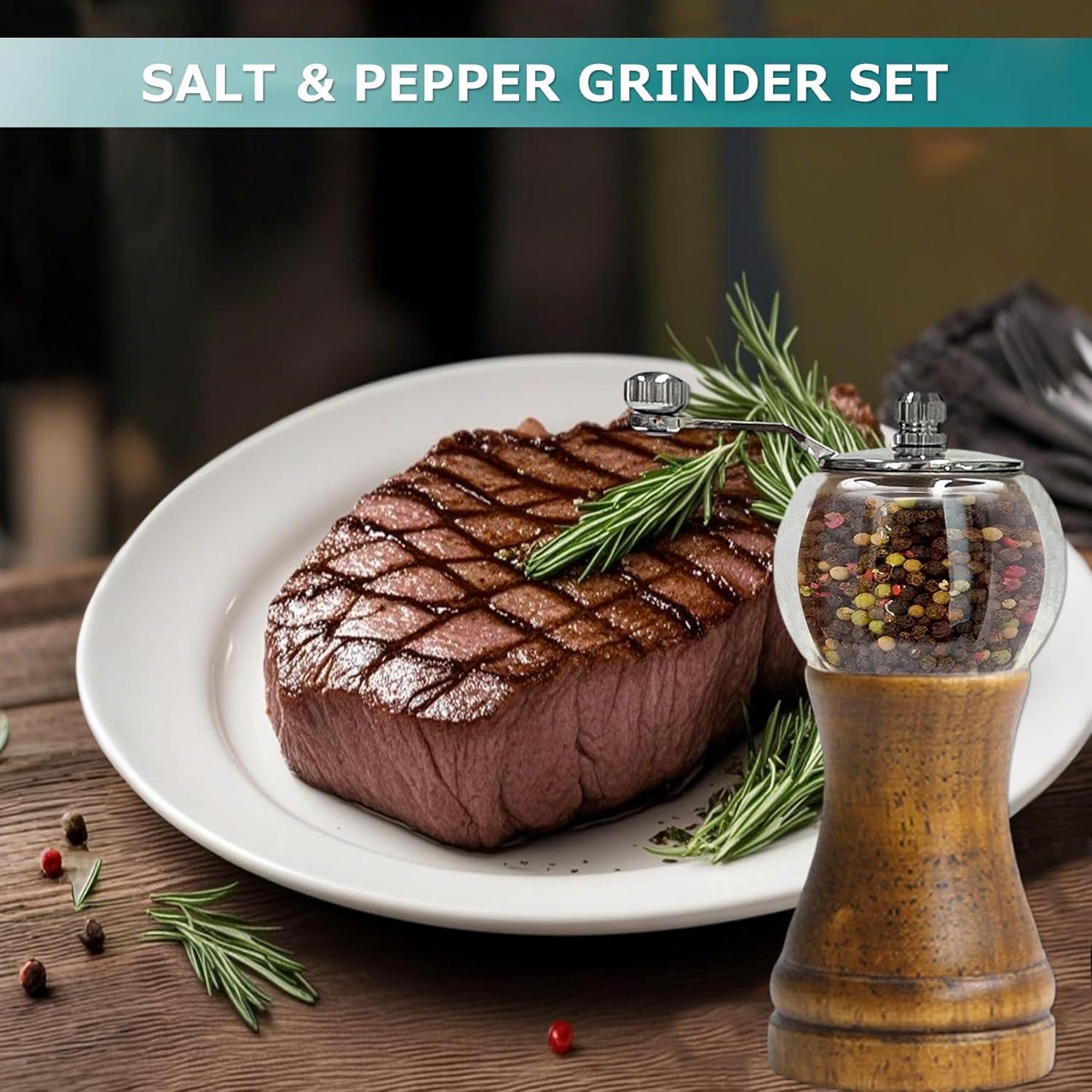 Juego de Molinillos de Pimienta SAND DR BRUSH 15.24cm Manual