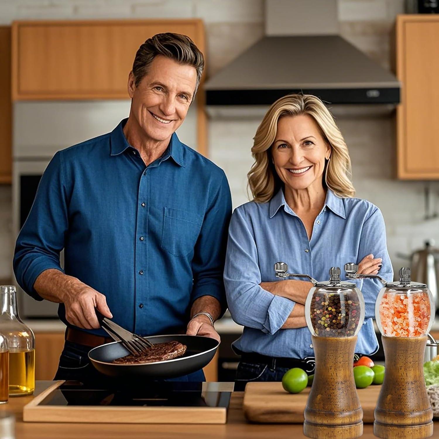 Juego de Molinillos de Pimienta SAND DR BRUSH 15.24cm Manual