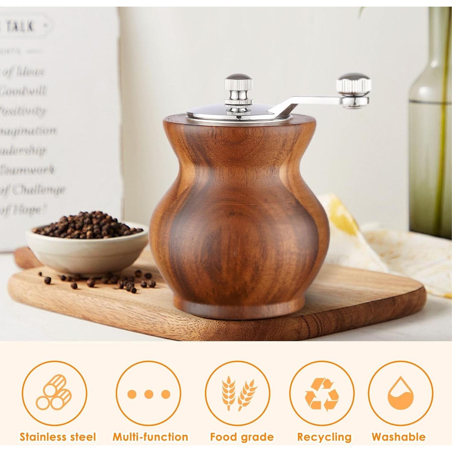 Molino de Pimienta Manual Sonhomay de Madera y Acrílico