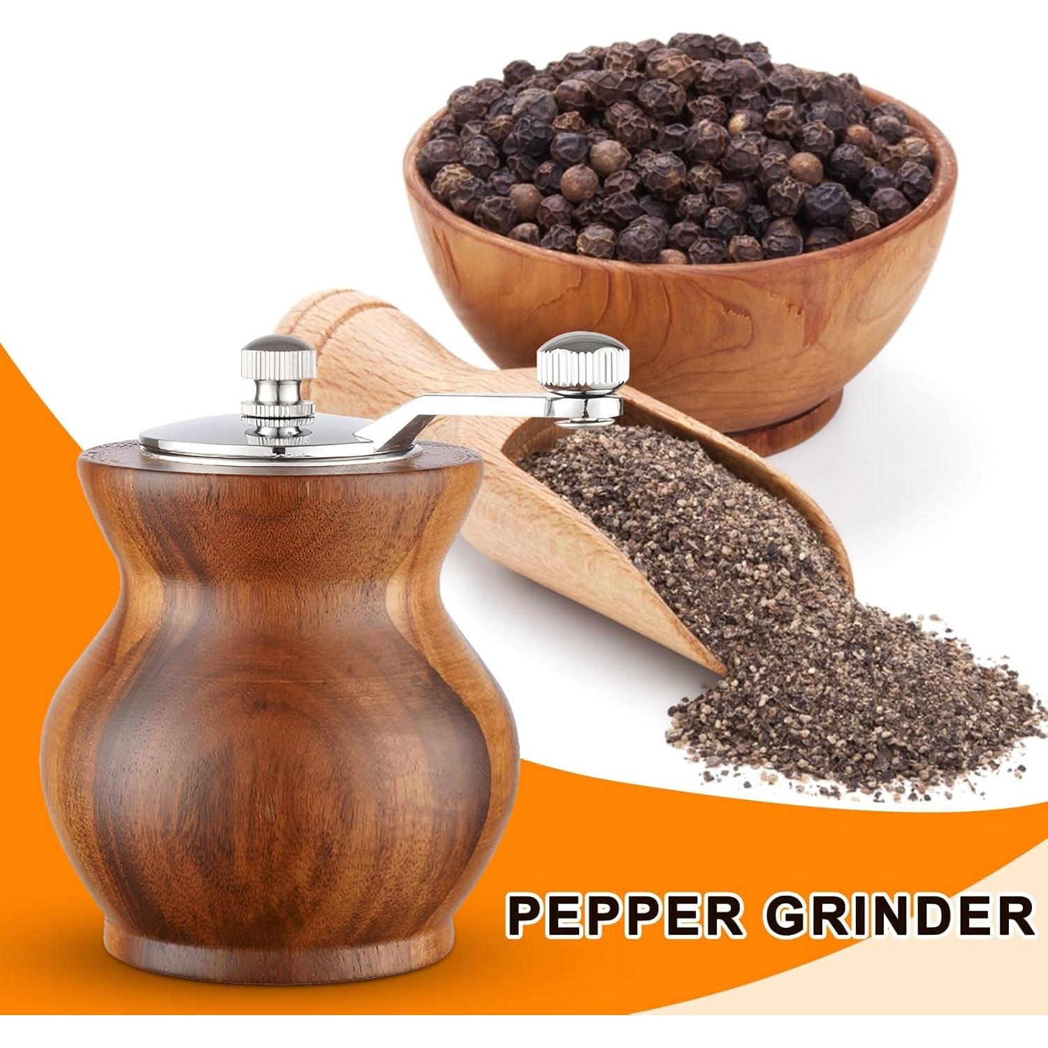 Molino de Pimienta Manual Sonhomay de Madera y Acrílico