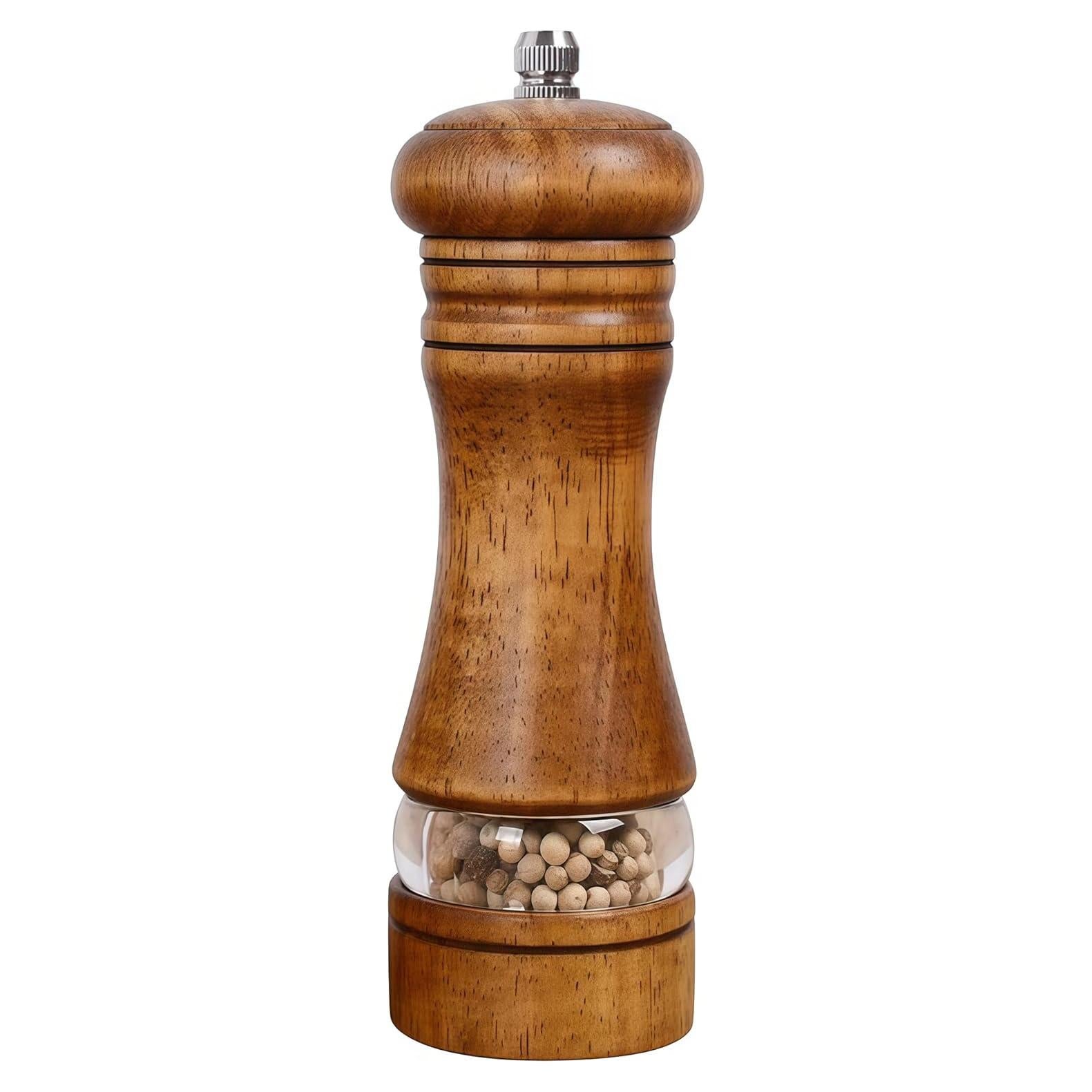 Molino de Pimienta FONGLUAN de Madera 19 cm Ajustable