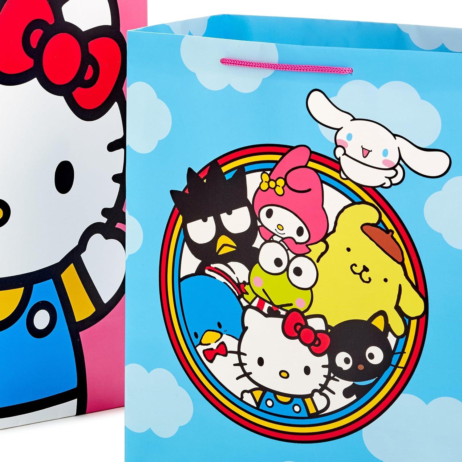 Paquete de Bolsas de Regalo Hello Kitty Hallmark - 2 Tamaños