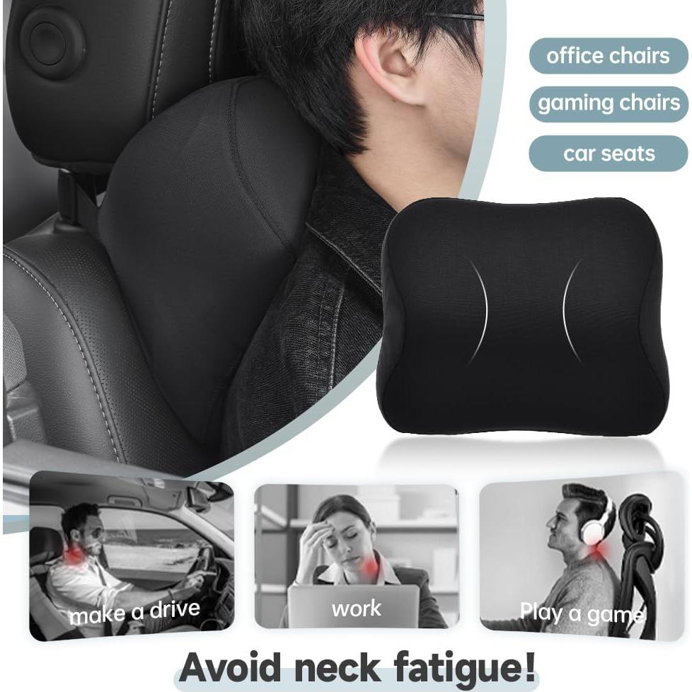 Almohada de Cuello Letumalos Espuma Viscoelástica Negra 0.5kg