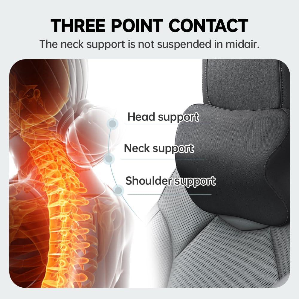 Almohada de Cuello Letumalos Espuma Viscoelástica Negra 0.5kg