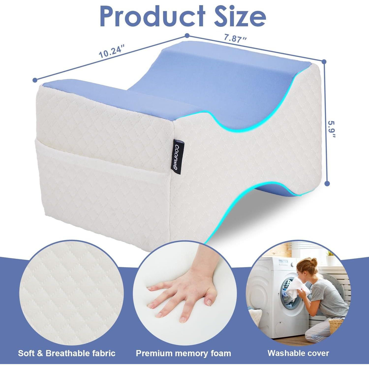 Almohada ortopédica para piernas Cooloo8 - Alivio ciático y dolor