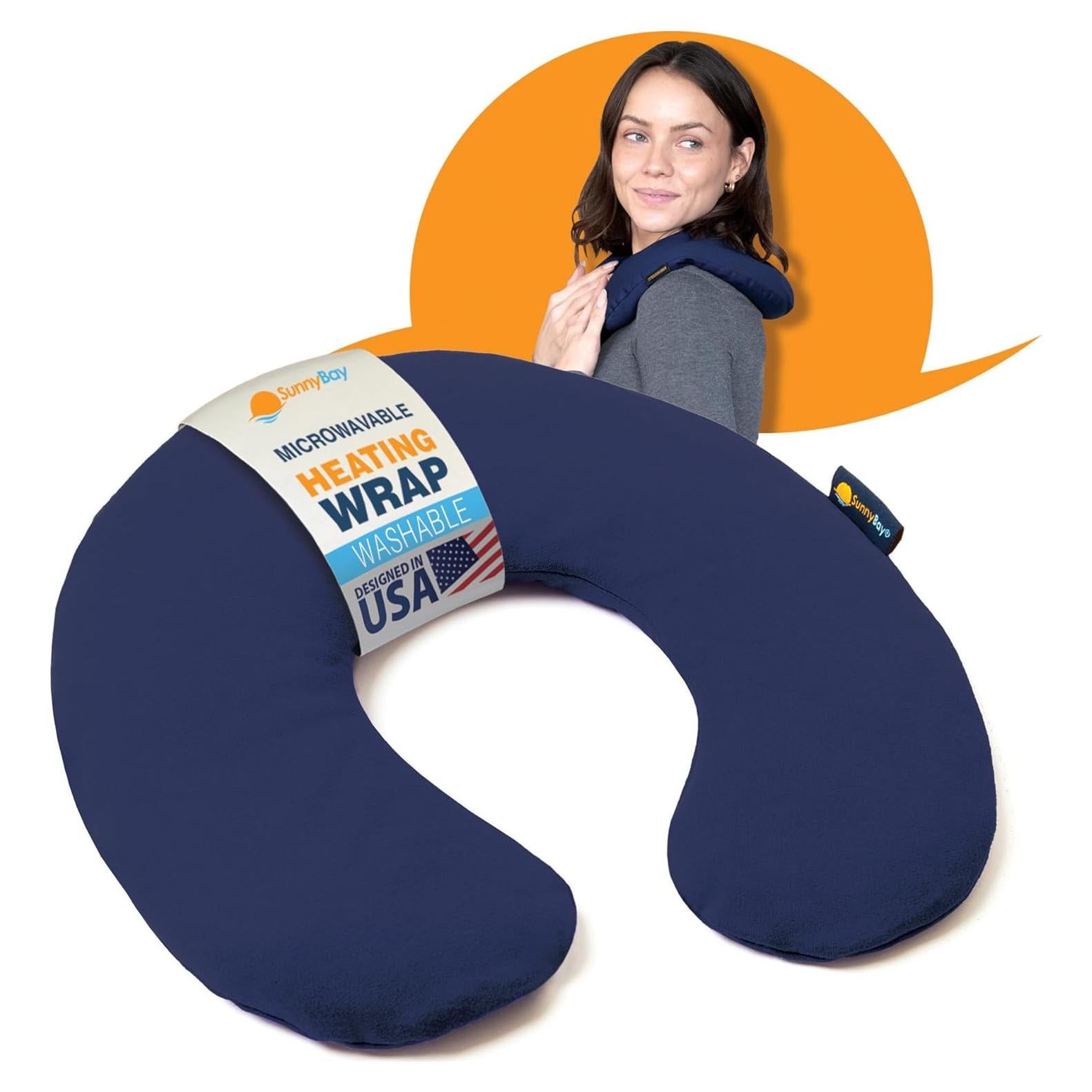 Almohadilla Térmica para Cuello SunnyBay 38x38 cm Algodón Azul