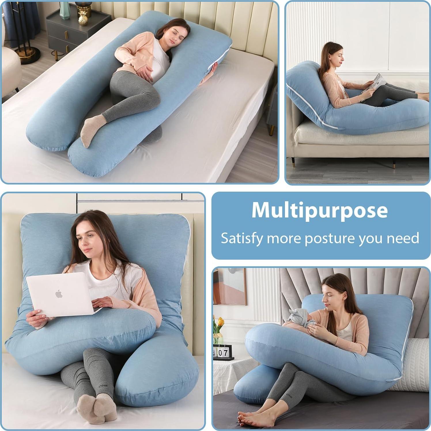 Almohada de Embarazo Amagoing Enfriadora U 145cm Soporte Completo