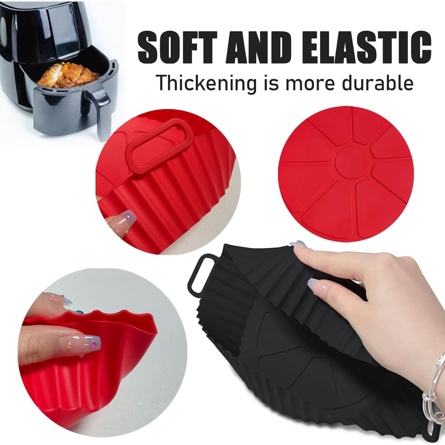 Forros de Silicona Reutilizables BOMSI 20.32 cm Rojo+Negro