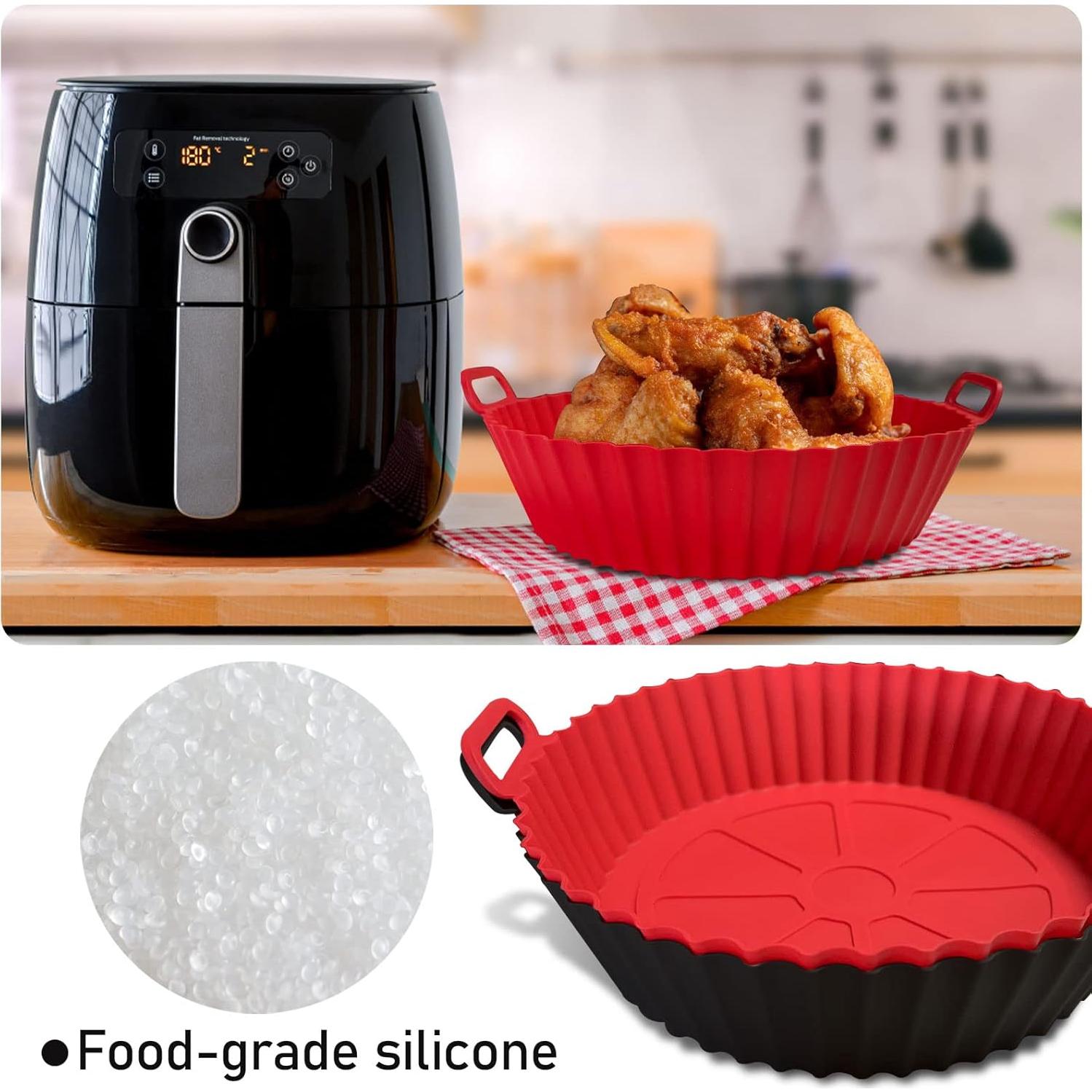 Forros de Silicona Reutilizables BOMSI 20.32 cm Rojo+Negro