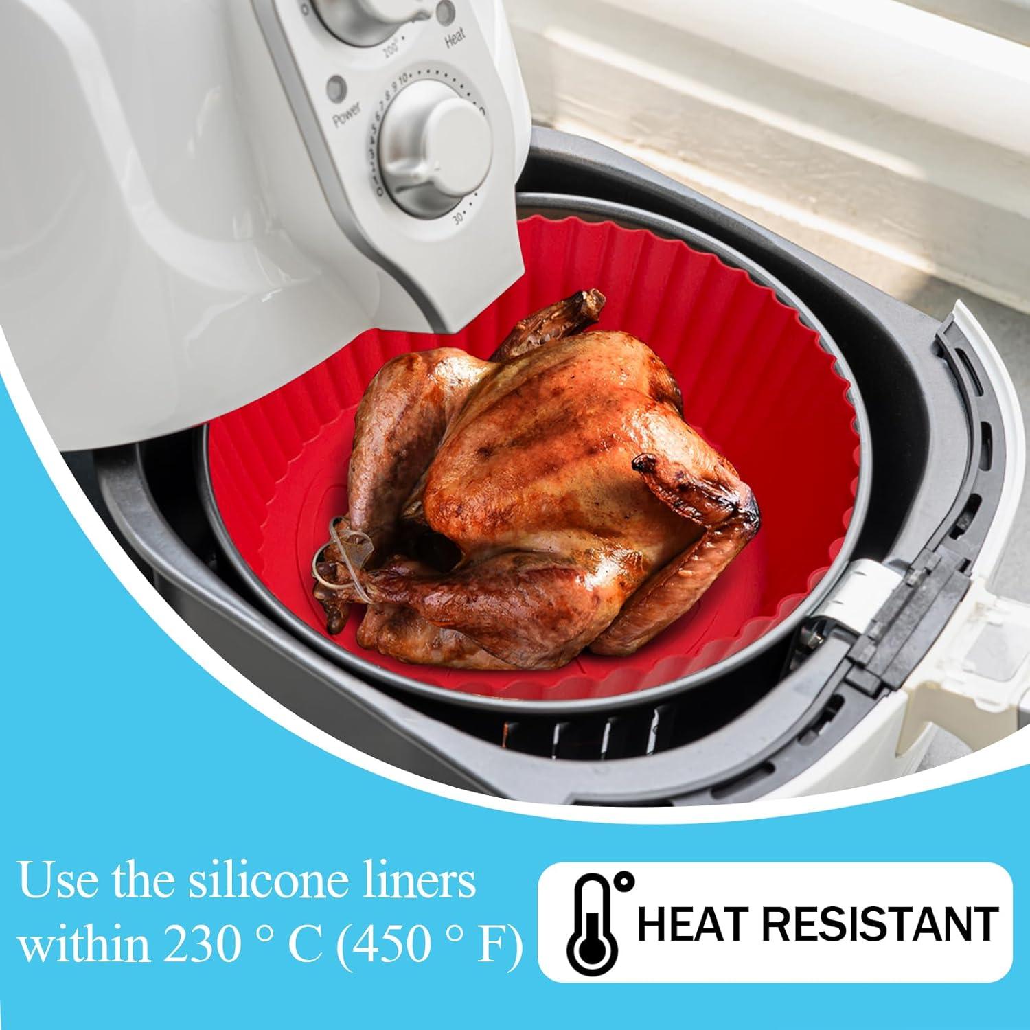 Forros de Silicona Reutilizables BOMSI 20.32 cm Rojo+Negro