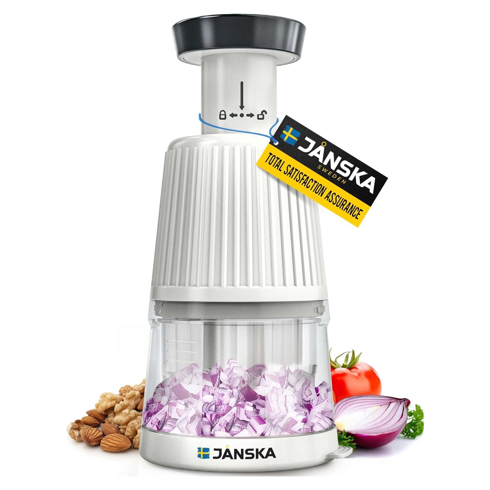 Picador Empujador de Alimentos JANSKA JPC-580, Acero Inoxidable