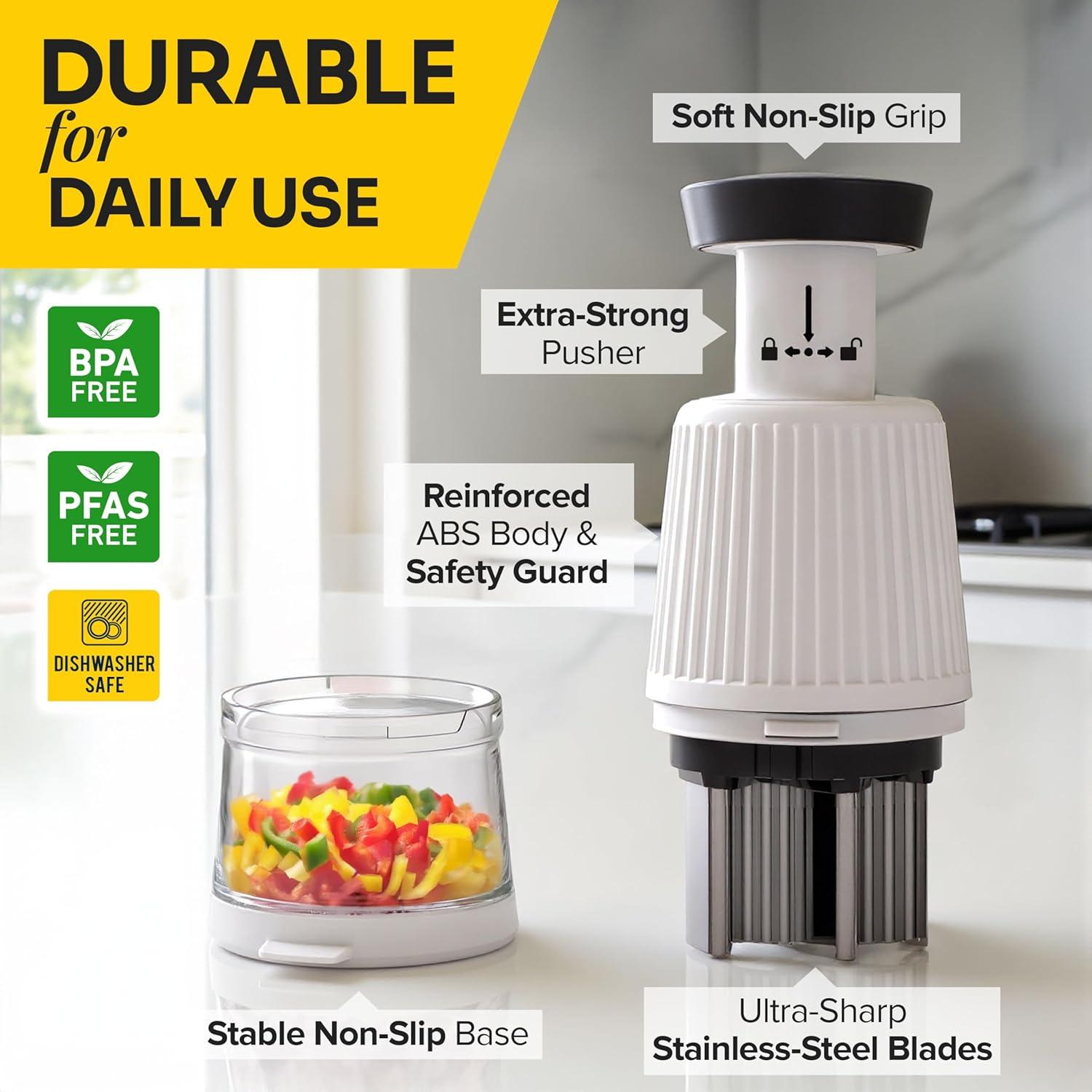 Picador Empujador de Alimentos JANSKA JPC-580, Acero Inoxidable