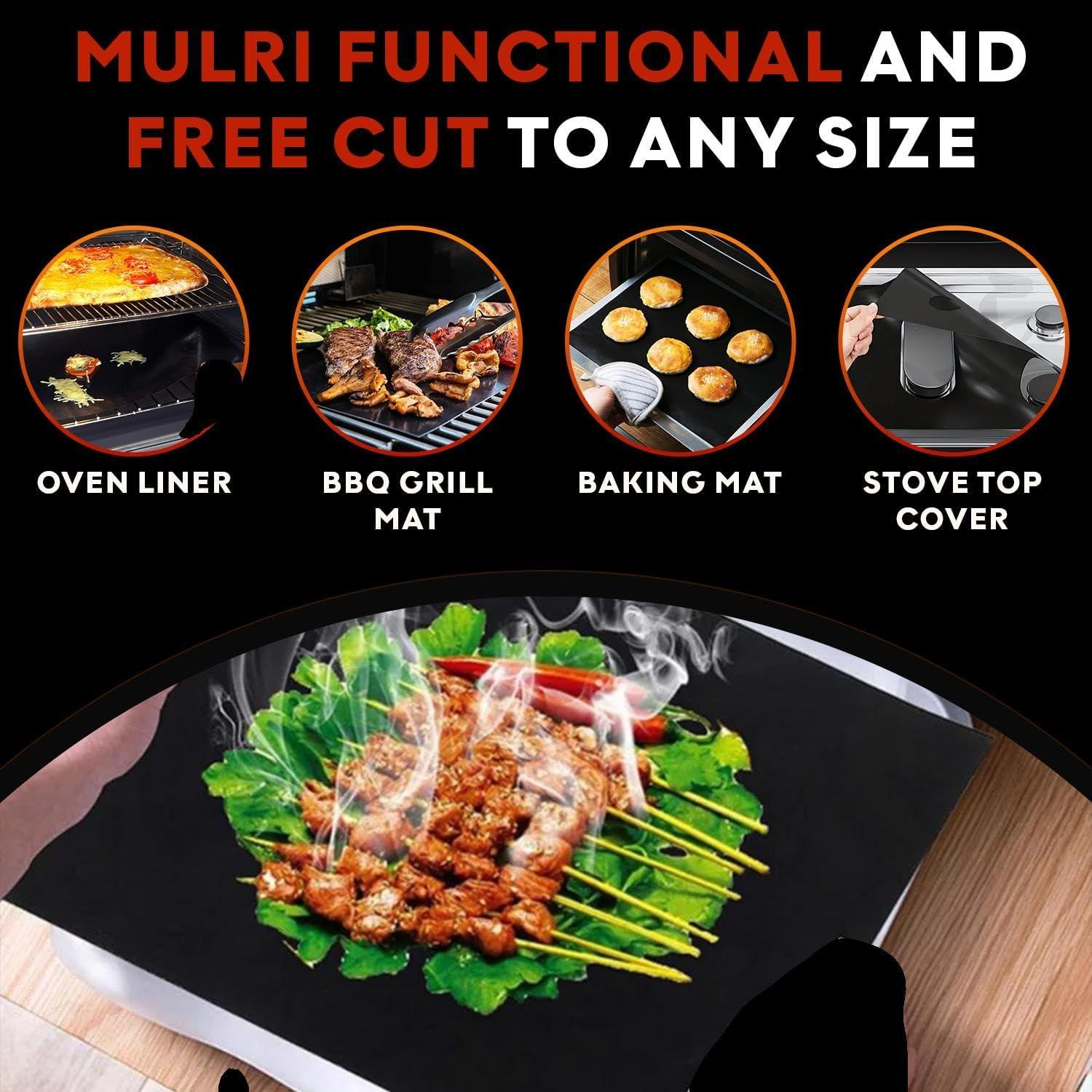 Juego de 3 forros para horno Grill Magic 58.4x41.3 cm antiadherente