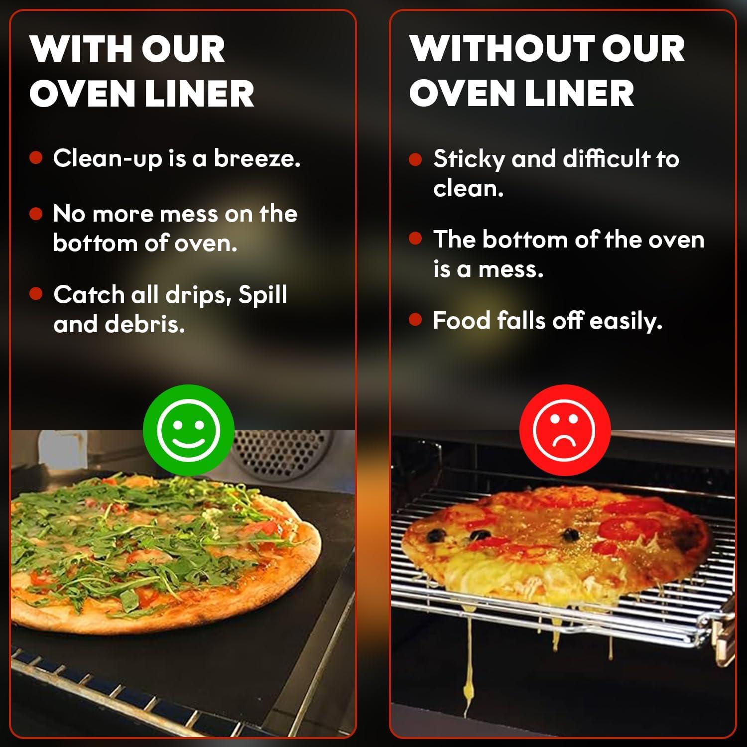 Juego de 3 forros para horno Grill Magic 58.4x41.3 cm antiadherente