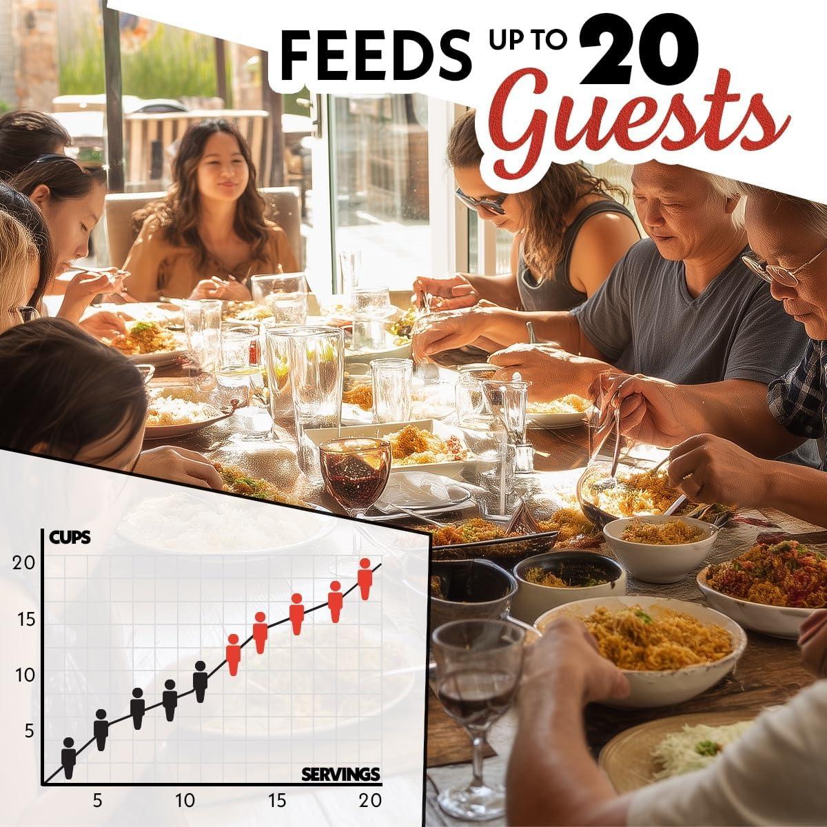 Cocedor de Arroz Digital Gourmia 5 Qt 20 Tazas 8 en 1