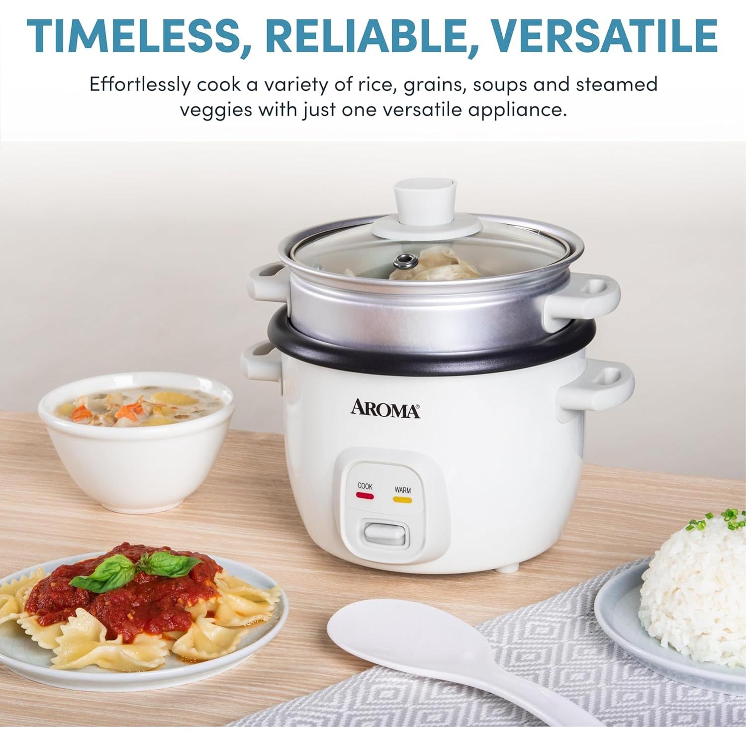 Olla Arrocera AROMA ARC-302-1NG 2-4 Tazas Blanca