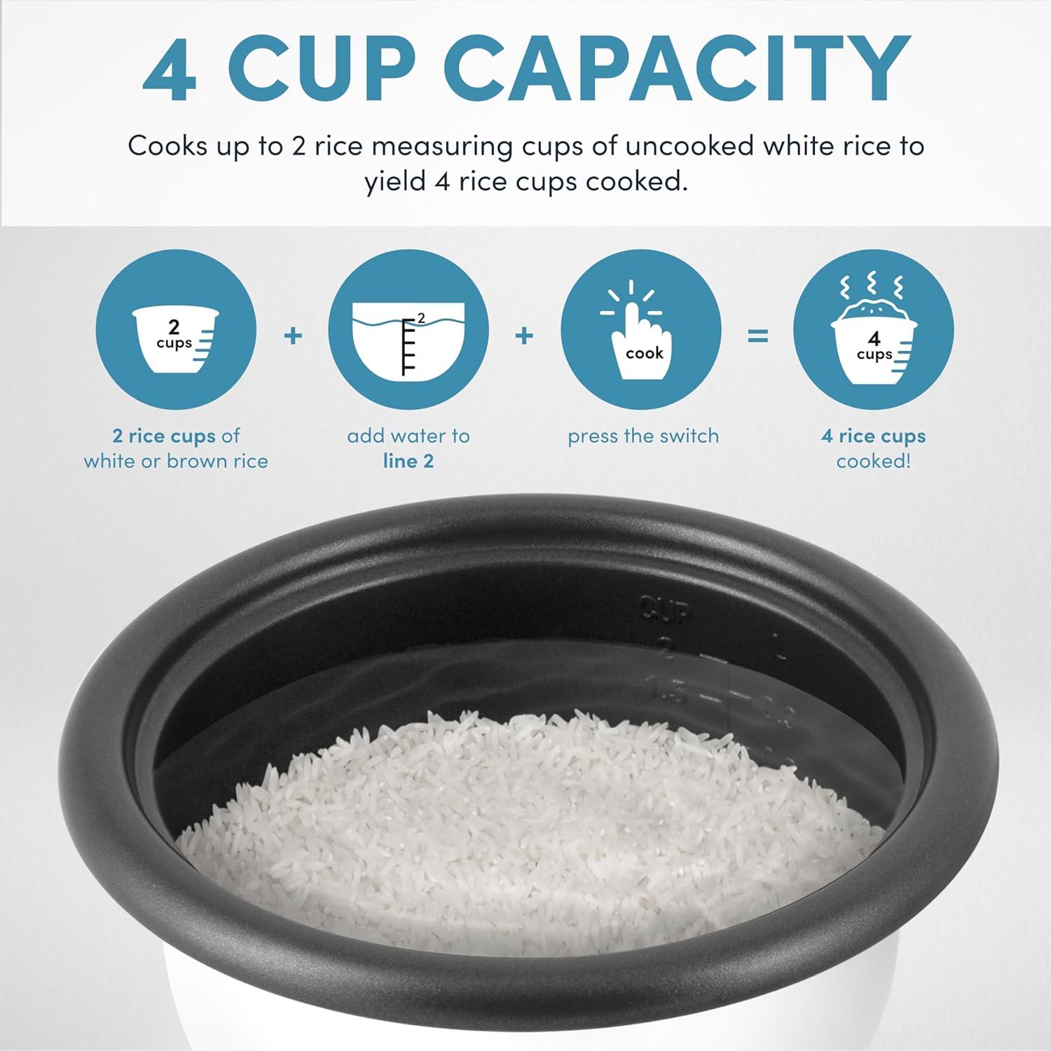 Olla Arrocera AROMA ARC-302-1NG 2-4 Tazas Blanca