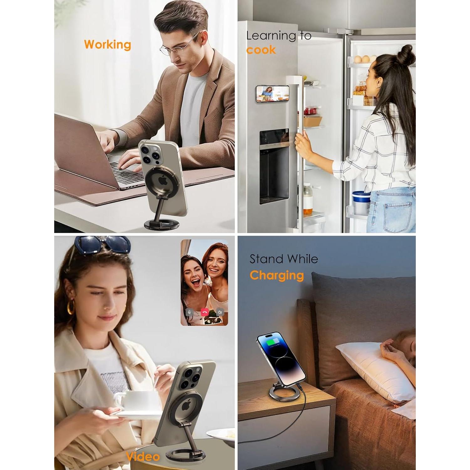 Soporte Magnético Plegable para Teléfono Yumecamp SH111 - Negro