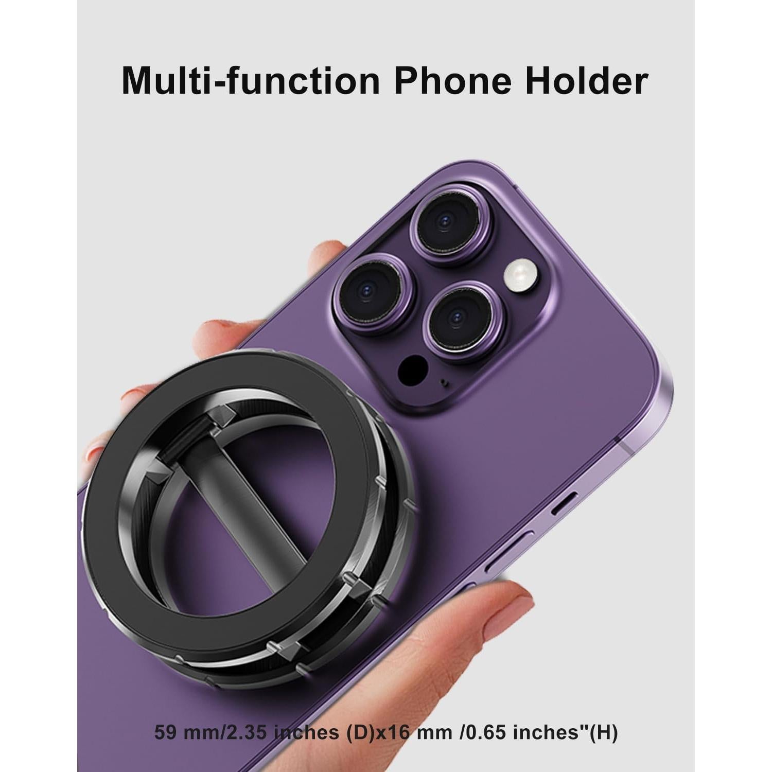 Soporte Magnético Plegable para Teléfono Yumecamp SH111 - Negro