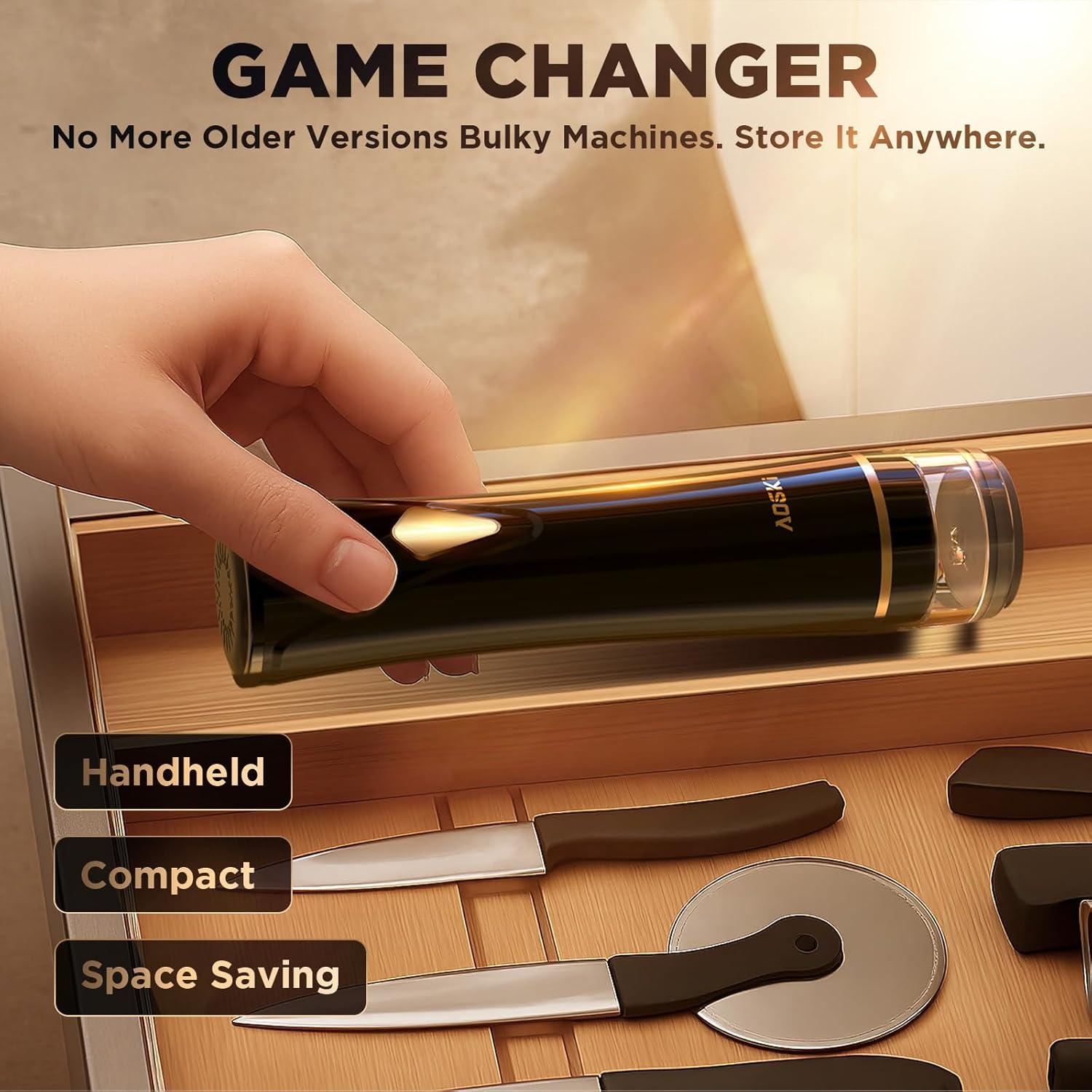 Sellador de Alimentos al Vacío AOSKI Compacto Automático 10 Bolsas