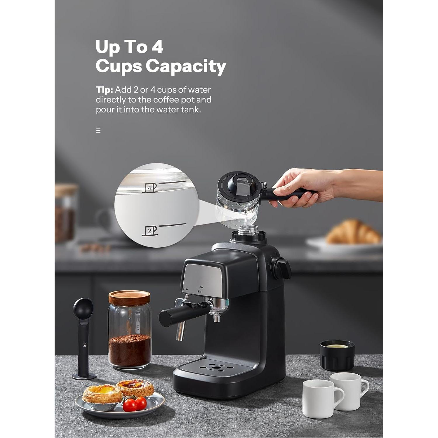 Máquina de Espresso Reemix BCM2201 800W 3.5 Bar Compacta