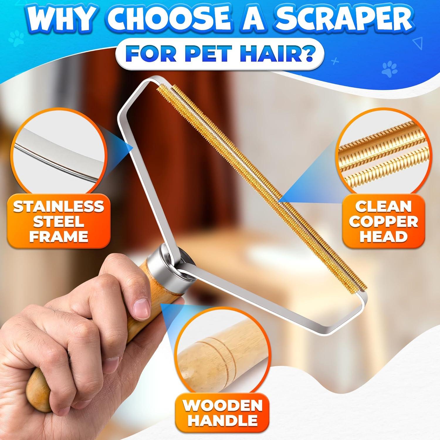 Kit de 2 Quitapelusas Reluen de Metal y Madera para Ropa