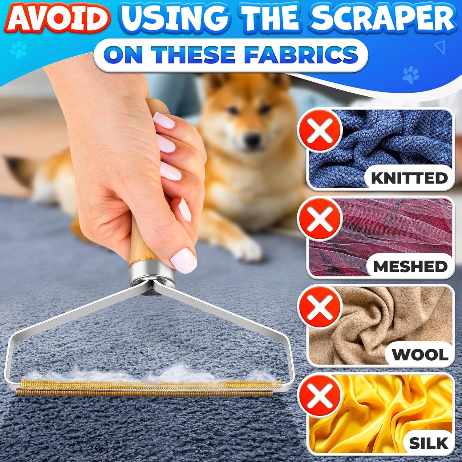 Kit de 2 Quitapelusas Reluen de Metal y Madera para Ropa