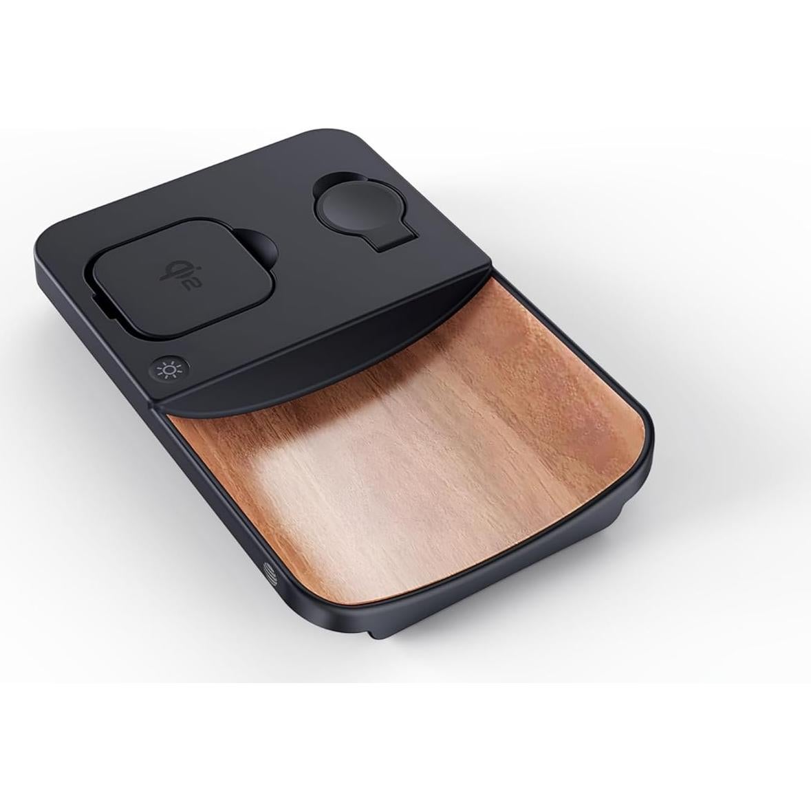 Estación de Carga Inalámbrica 3-en-1 AT&T con Madera - Cargador 30W